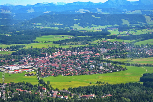 Luftaufnahme Isny im Allgäu photo