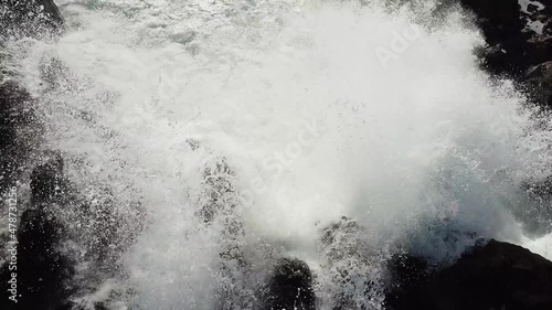 Wallpaper Mural waves of the atlantic ocean breaking on the rocks of the coast Torontodigital.ca