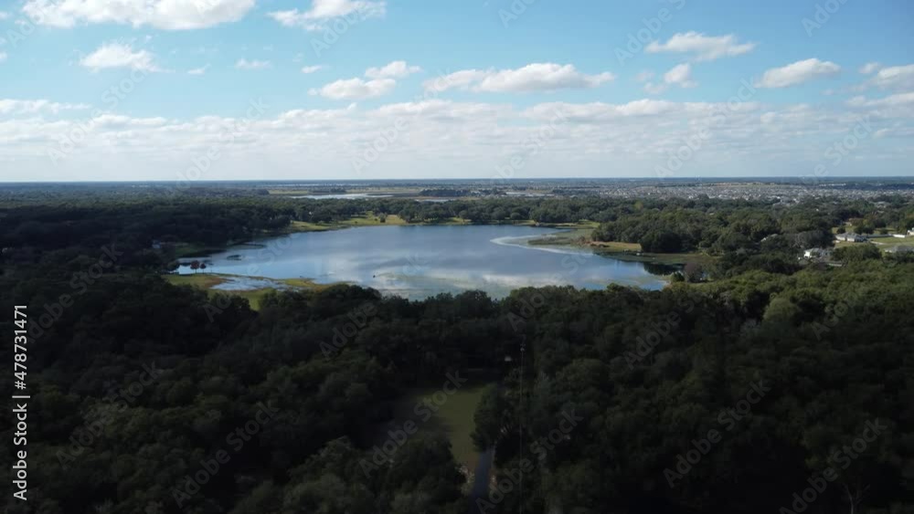 Fun neighborhood in Leesburg Florida. Complete with lake and scenery. Nice trees roaming in this shot. Fun neighborhood in Leesburg Florida. Complete with lake and scenery. Nice trees roaming in this shot.