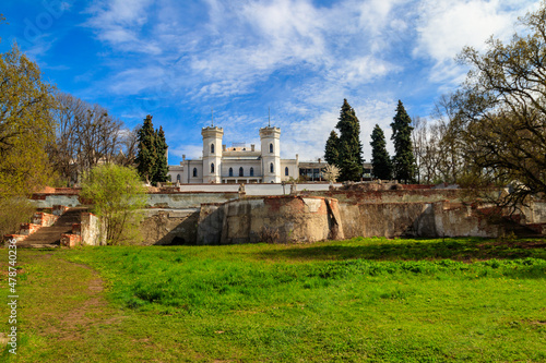 Sharovka palace in neo-gothic style, also known as Sugar Palace in Kharkov region, Ukraine photo