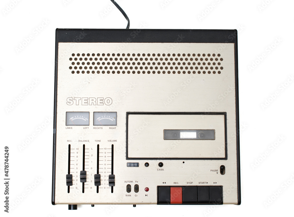 Old stereo equipment close up. Old stereo equipment close up.