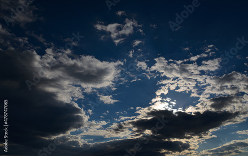 Beautiful white clouds against the blue sky. © Vladimir Arndt
