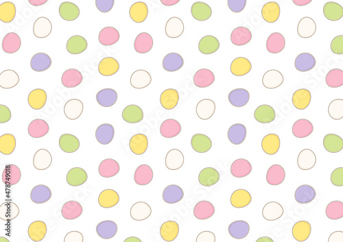 Mochi icon vector. Mochi pattern wallpaper. Japanese rice dessert.