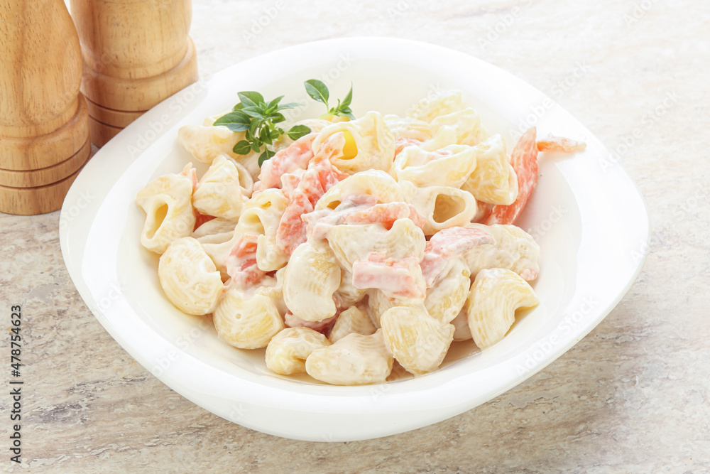 Pasta with salmon and cream cheese Pasta with salmon and cream cheese