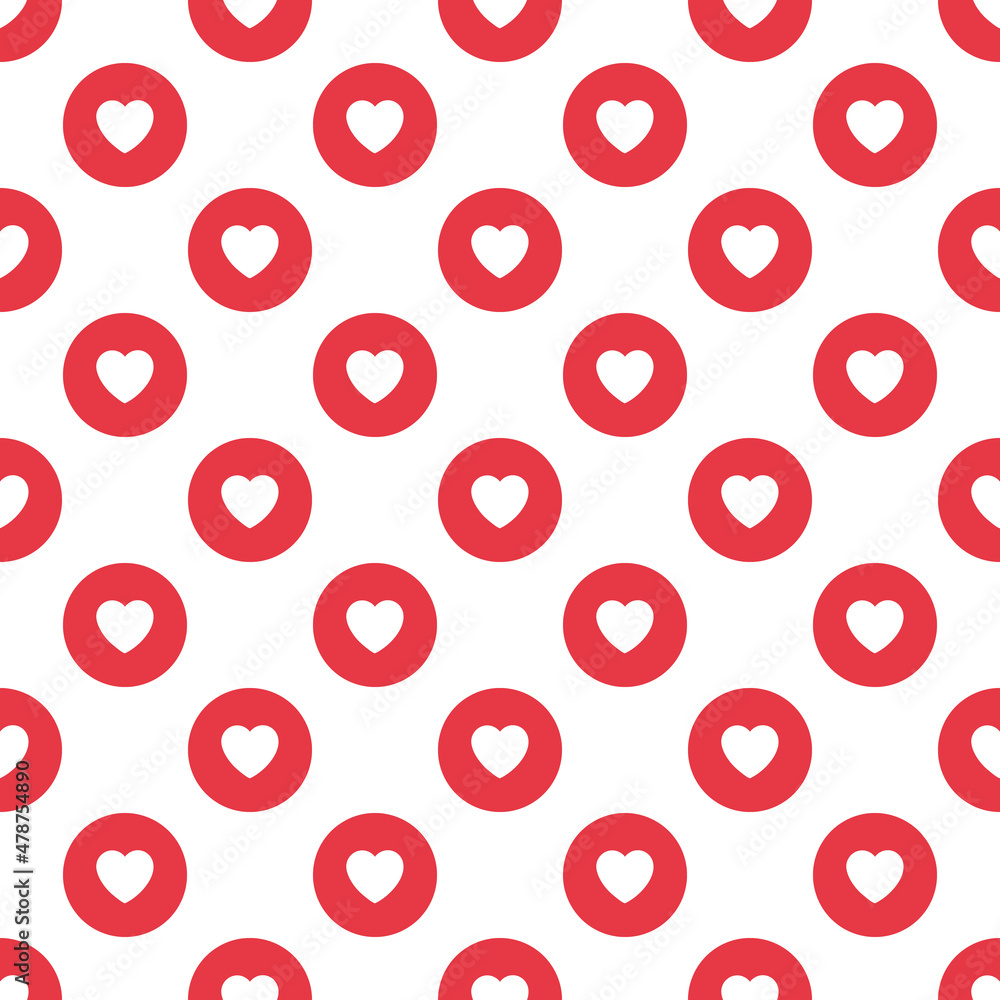 seamless pattern with hearts in circle. Valentines rapping. Ornament can be used for gift wrapping paper, pattern fills, web page background, surface textures and fabrics. seamless pattern with hearts in circle. Valentines rapping. Ornament can be used for gift wrapping paper, pattern fills, web page background, surface textures and fabrics.