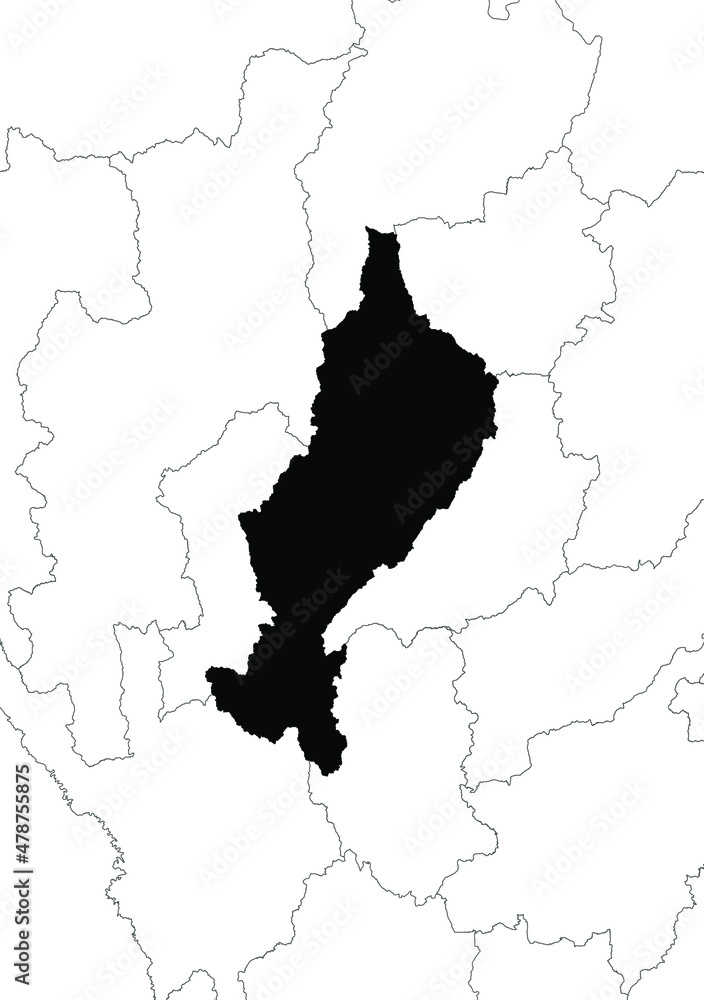Lampang Province Thailand map asia