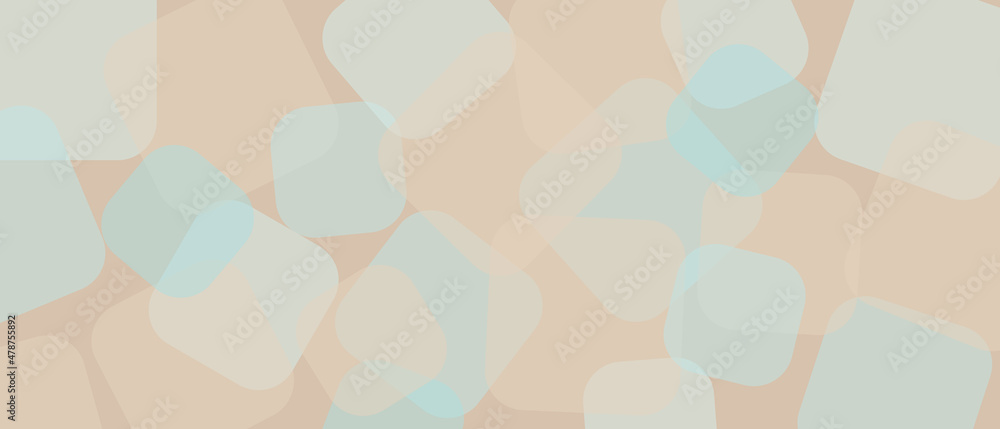 Blue background with geometric shapes of different diameters with transparency texture, aqua in the template for the cover. Turquoise and brown pattern for web screensavers.