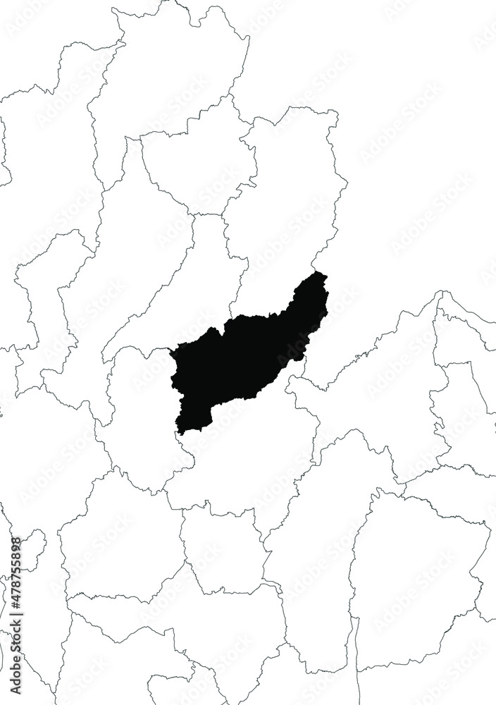 Fototapeta premium Uttaradit Province Thailand map asia