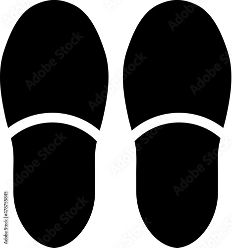 Footwear slippers icon