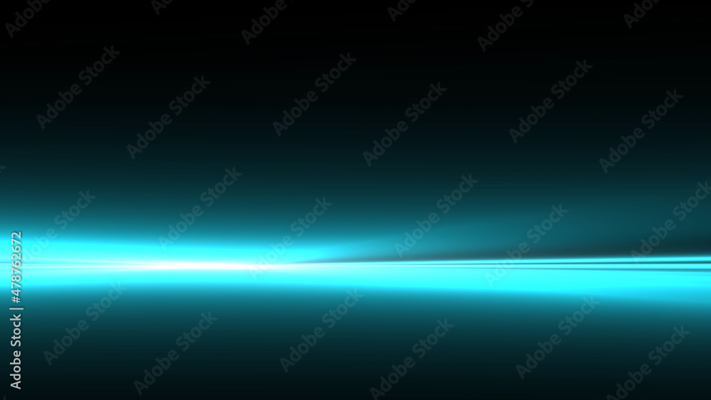 Fototapeta premium bright glare of light on a black background