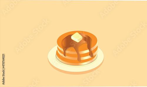 pancakes  with butter 