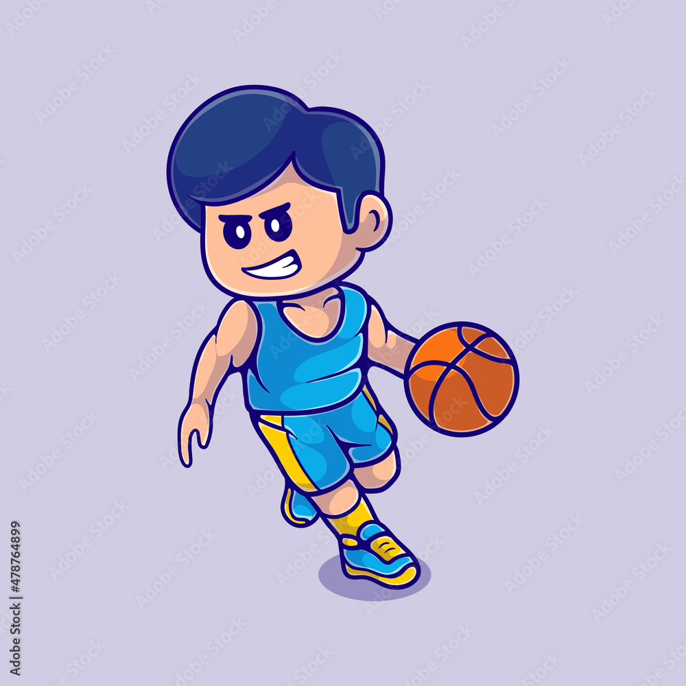 cute basketball player illustration cute basketball player illustration