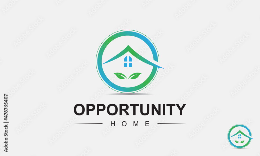 Opportunity Home Logo Design Template. Opportunity Home Logo Design Template.