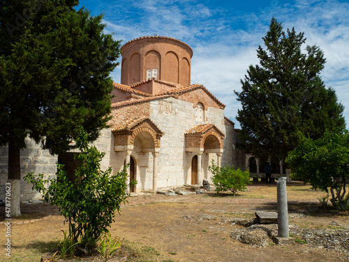 Monastery museum in Apolonia old city in Albania photo