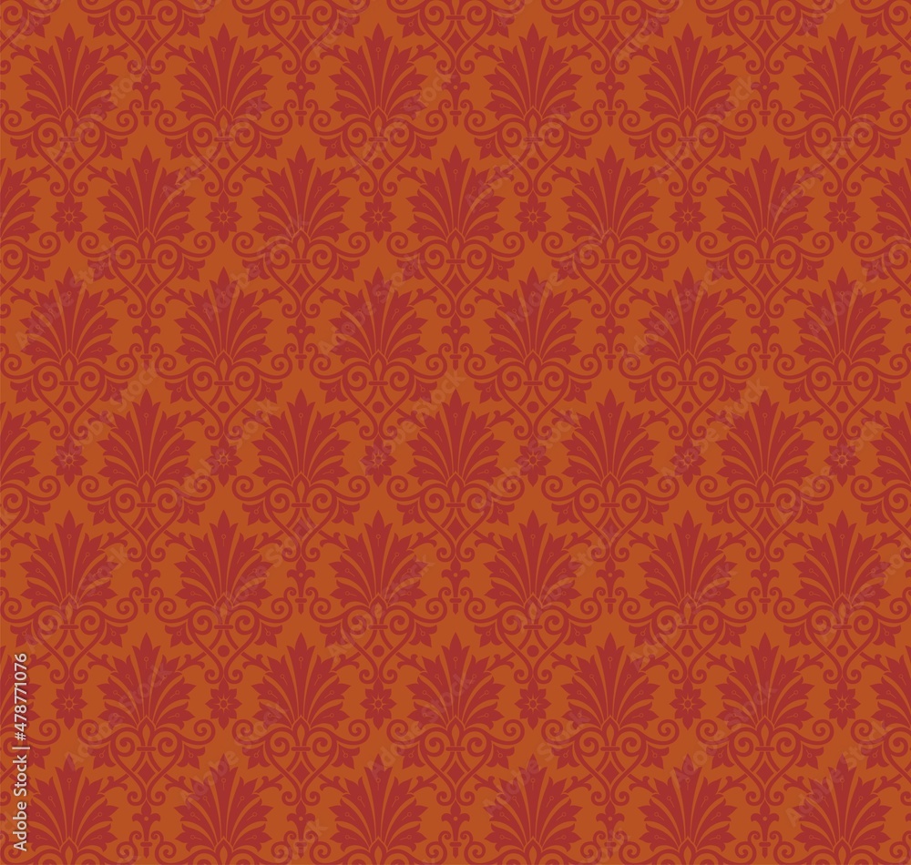 traditional paisley floral pattern , textile swatch , royal India	