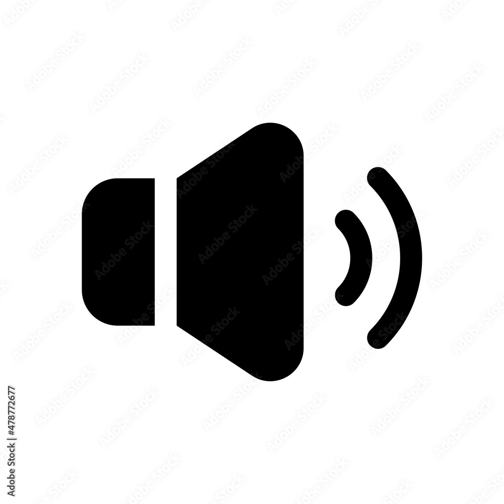 Volume vector Solid Icon Design Symbol on White background EPS 10 File Volume vector Solid Icon Design Symbol on White background EPS 10 File