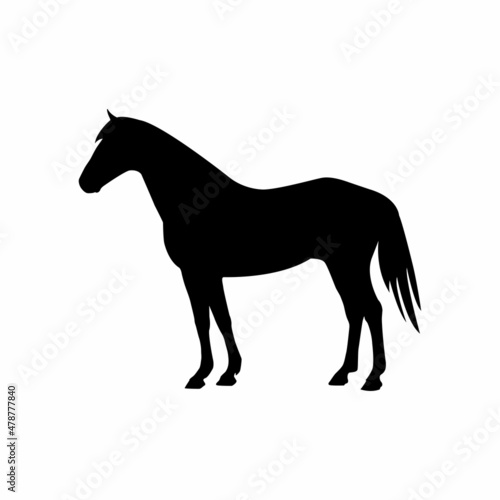 horse vector icon  horse silhouette design