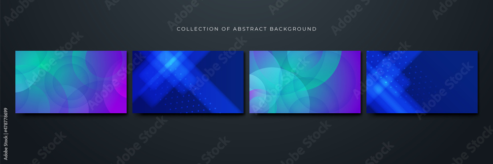 transparant gradient blue green purple Colorful abstract design background