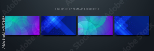 transparant gradient blue green purple Colorful abstract design background © SyahCreation