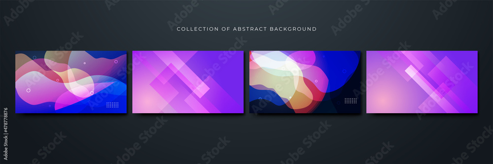 transparant gradient blue purple Colorful abstract design background