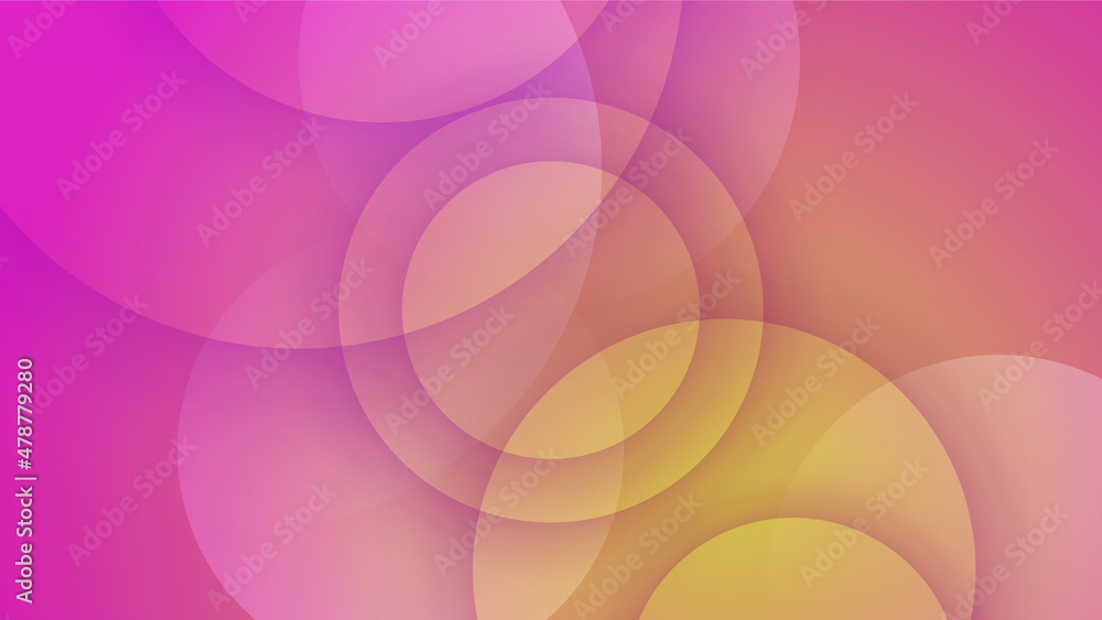 Modern gradient circle blue pink yellow Colorful abstract design background Modern gradient circle blue pink yellow Colorful abstract design background