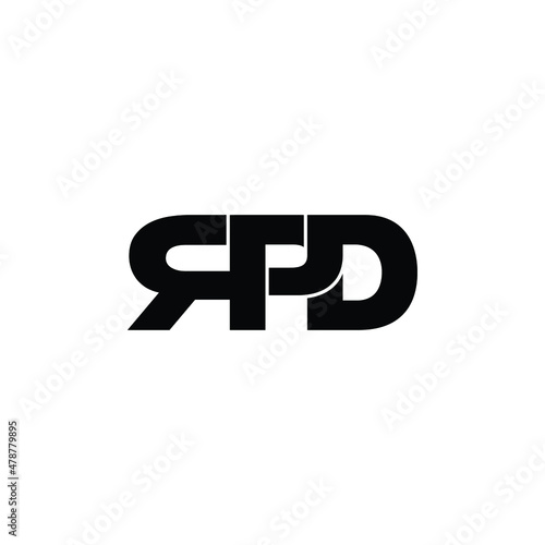RPD letter monogram logo design vector photo