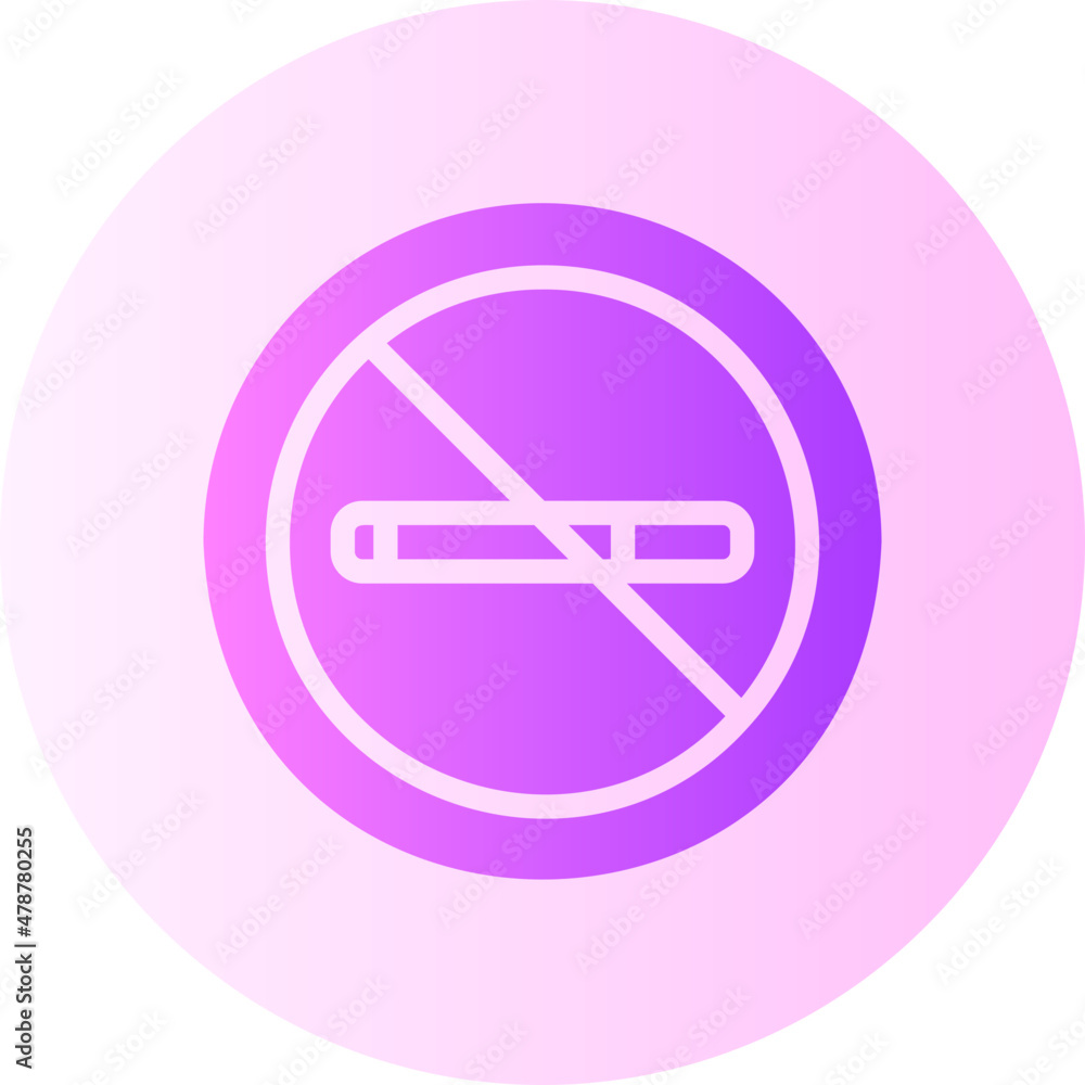 no smoking gradient icon no smoking gradient icon