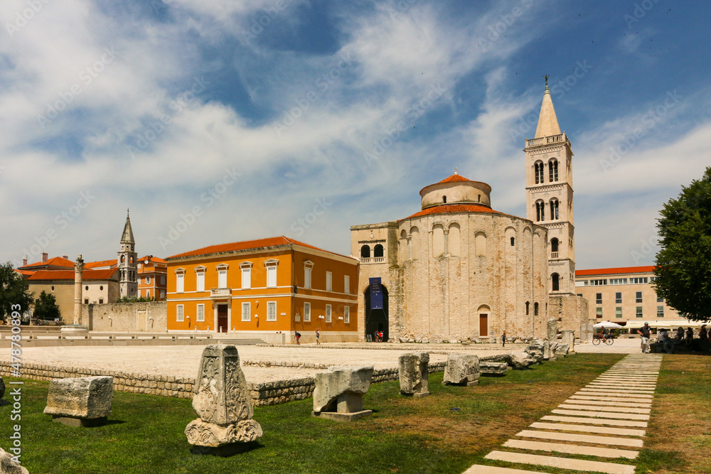 Blick auf das historische Zentrum von Zadar an der Adria