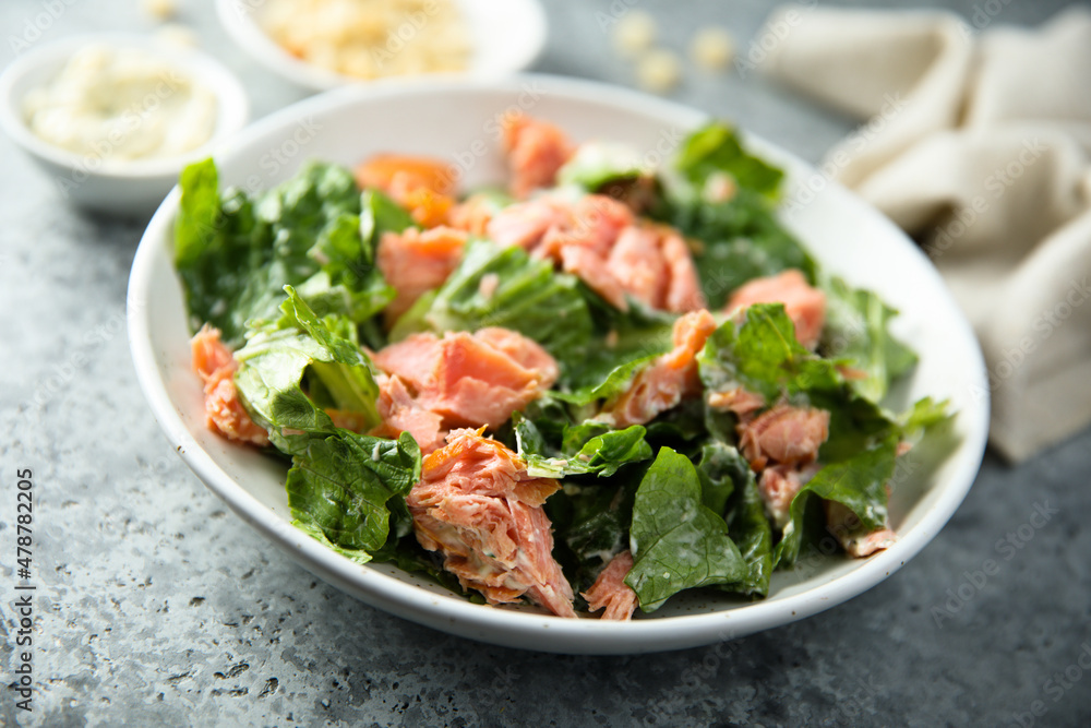 Salad with smoked salmon Salad with smoked salmon