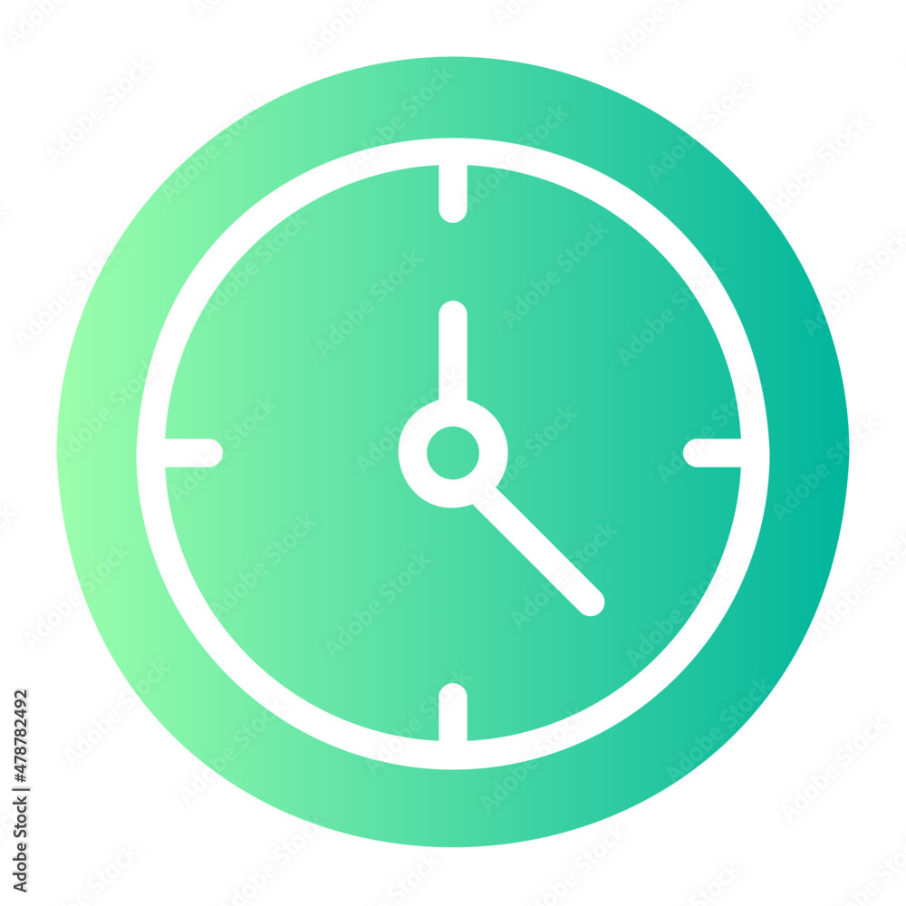clock gradient icon clock gradient icon