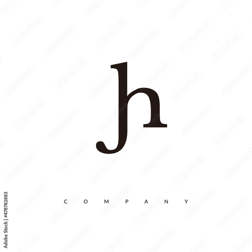 Initial JH Logo Design Vector Initial JH Logo Design Vector