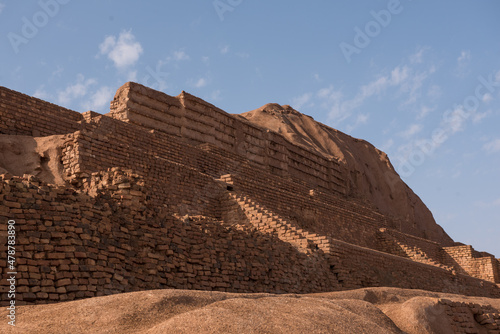 The ziggurat Choga Zanbil in Iran