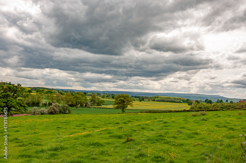 Clouds over the countryside landscape  