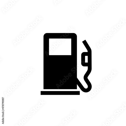 Gas station icon. Symbol of refueling the car with gasoline. Sign for a car. Isolated raster illustration on white background.