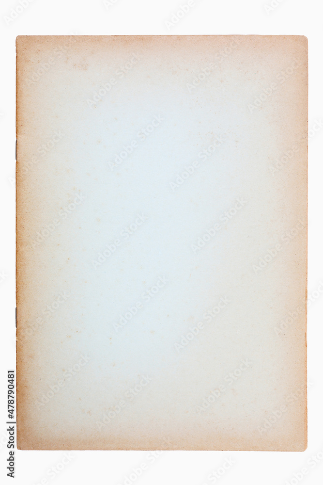 Craft brown paper texture with white isolated background