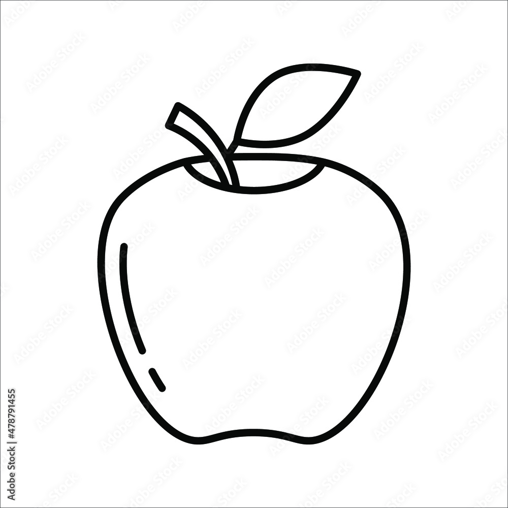 Apple Icon isolated on white background. Apple Icon page symbol for your web site design. Apple Icon Vector illustration. EPS 10 Apple Icon isolated on white background. Apple Icon page symbol for your web site design. Apple Icon Vector illustration. EPS 10