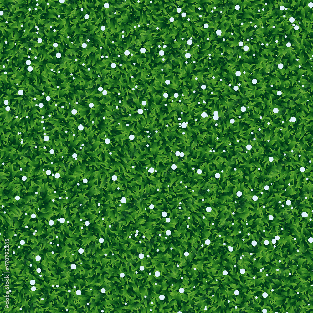 Seamless grass with snow. Grass with snow texture plane perpendicular