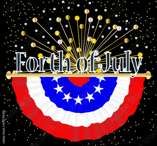 Stars And Stripes 4th July Bunting