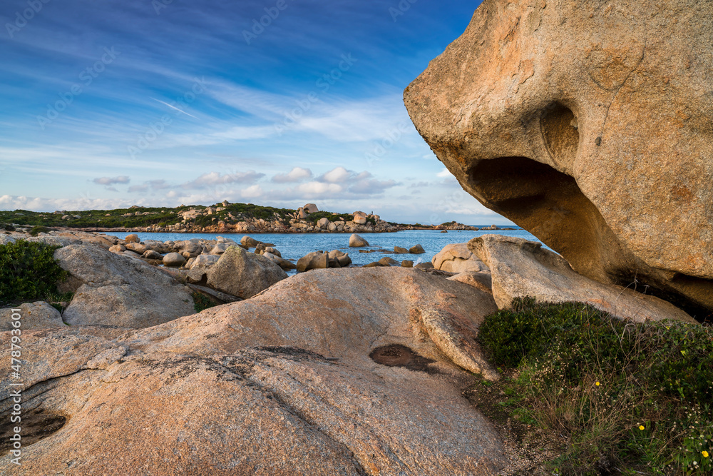 Seascape on the coast of Erica Erica valley, Costa Smeralda - Sardinia