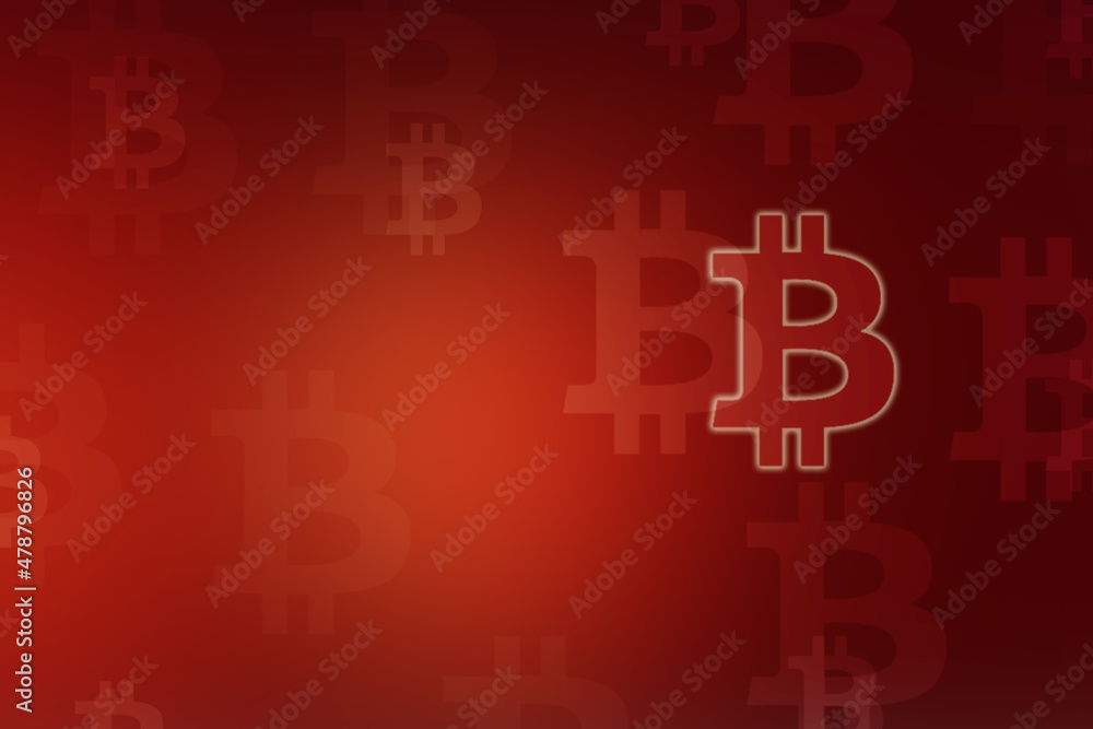 2d illustration bit coin crypto currency block chain concept
2d illustration bit coin crypto currency block chain concept