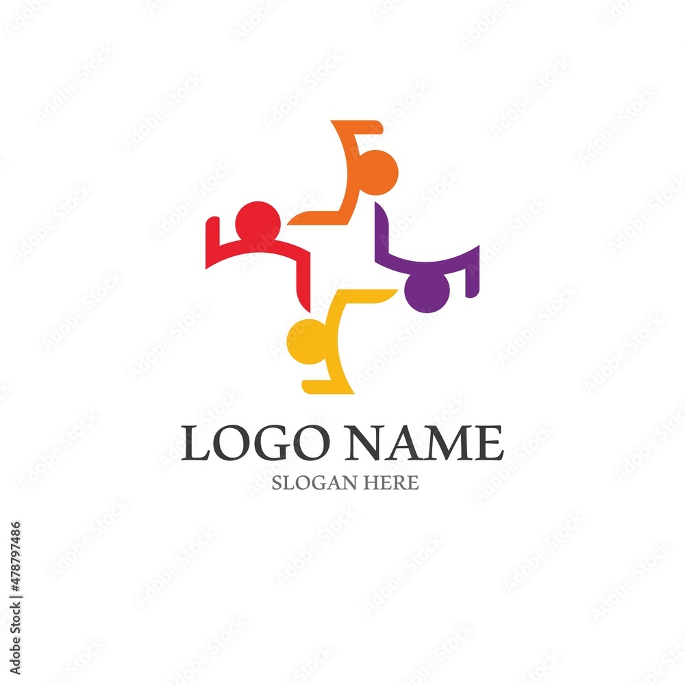 Community, network and social icon Community, network and social icon