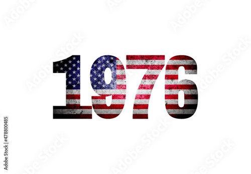 vintage 1976 united state of america flag