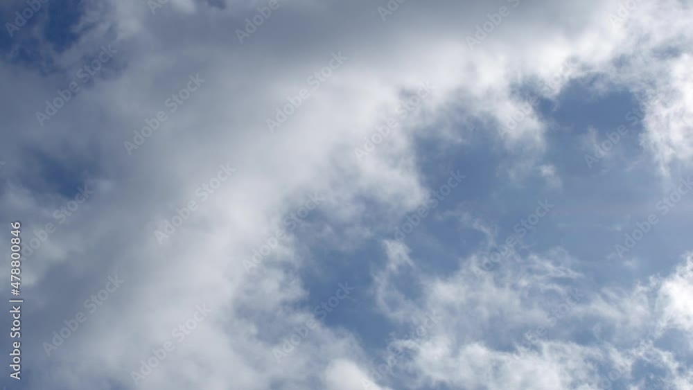 The sun seen through the flow of clouds The sun seen through the flow of clouds
