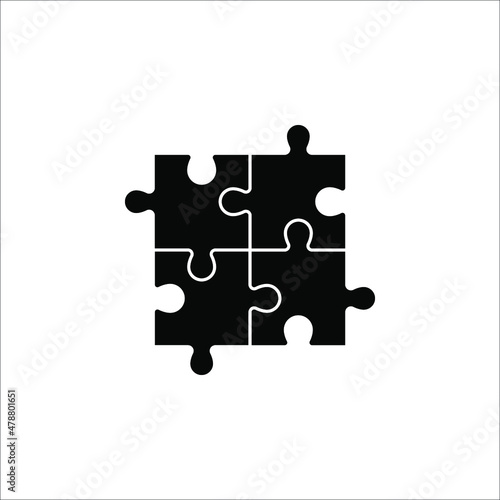 Puzzle icon vector graphic illustration. Puzzle icon for website design, logo, app, and ui. Vector file. EPS 10.