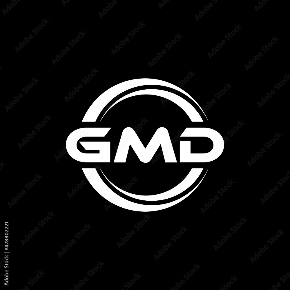 GMD letter logo design with black background in illustrator, vector logo modern alphabet font overlap style. calligraphy designs for logo, Poster, Invitation, etc. GMD letter logo design with black background in illustrator, vector logo modern alphabet font overlap style. calligraphy designs for logo, Poster, Invitation, etc.