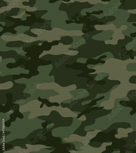 Green camouflage texture, army camouflage, modern print pattern.
