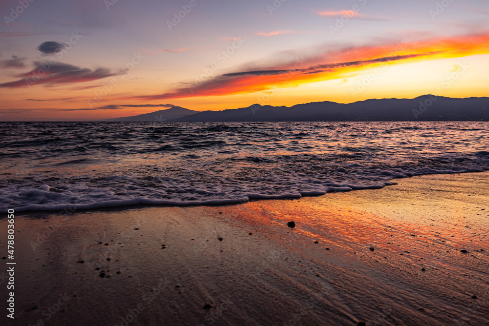 beautiful sea sunset beach