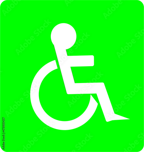 handicap icon on white