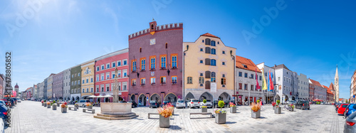 Foto Rathaus, Altstadt, Neuoetting, Bayern, Deutschland