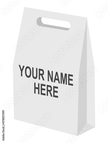 Sac Papier blanc Personnalisable 7